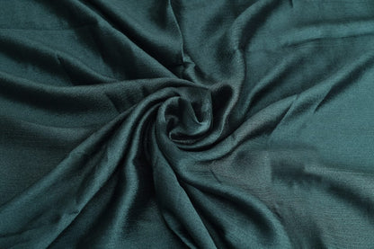 Darker Green Crinkle Silk Hijab –  Subtle Shine, Ultimate Comfort