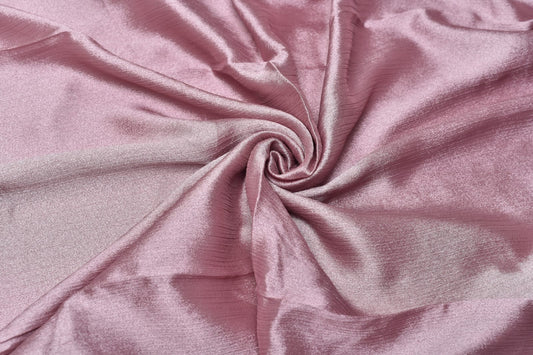 Pastel Pink Crinkle Silk Hijab –  Subtle Shine, Ultimate Comfort