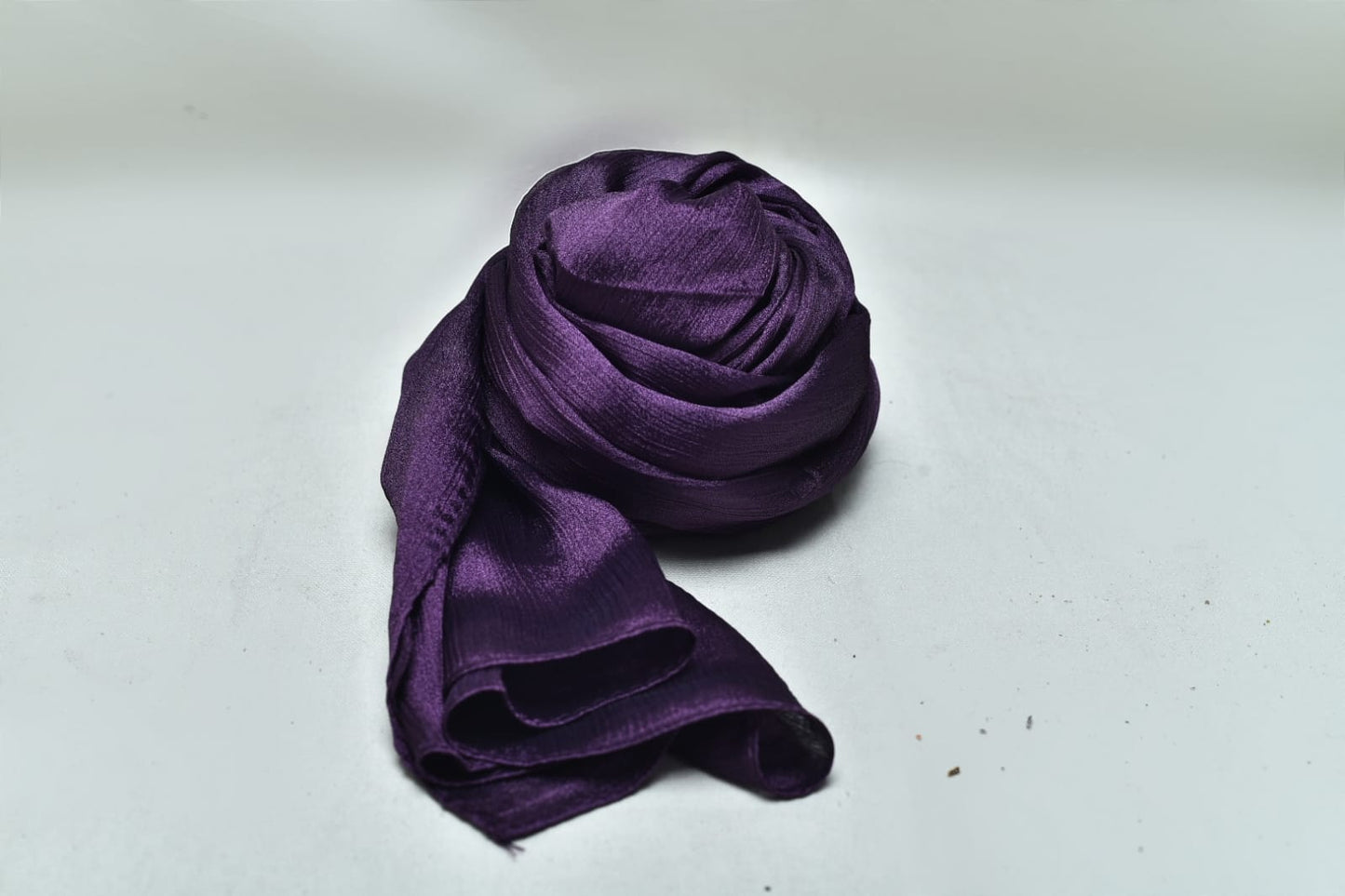 Purple Crinkle Silk Hijab –  Subtle Shine, Ultimate Comfort