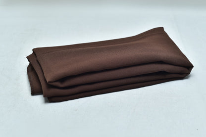 Chocolate Brown Georgette Hijab – Soft, Flowy & Elegant