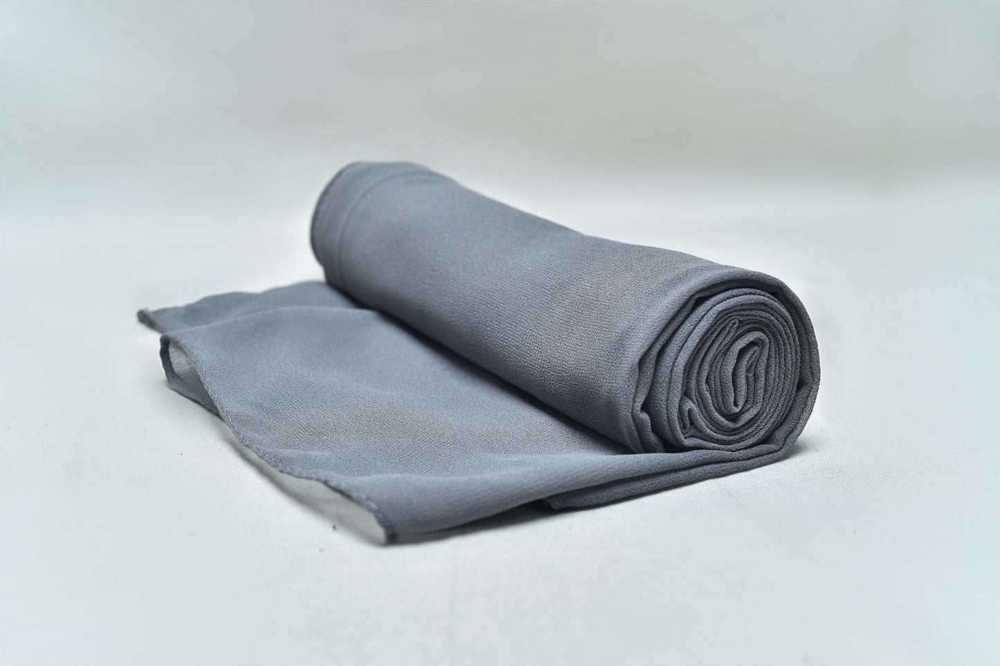 Greyish Blue Georgette Hijab – Soft, Flowy & Elegant