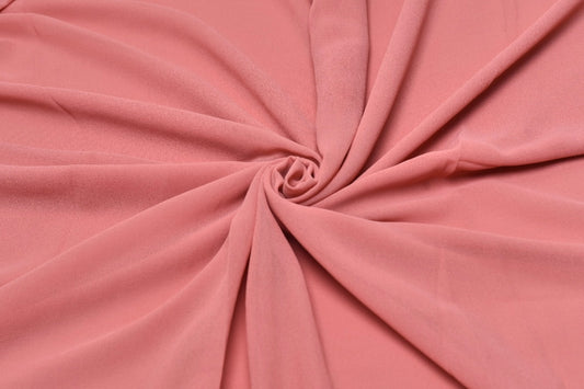 Peachy Pink Georgette Hijab – Soft, Flowy & Elegant