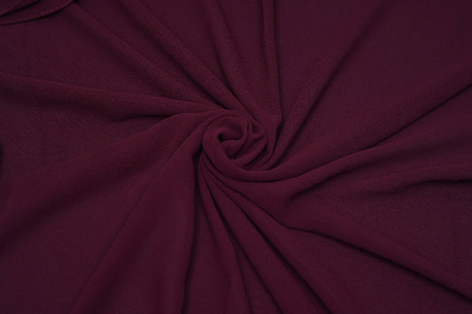 Plum Georgette Hijab – Soft, Flowy & Elegant