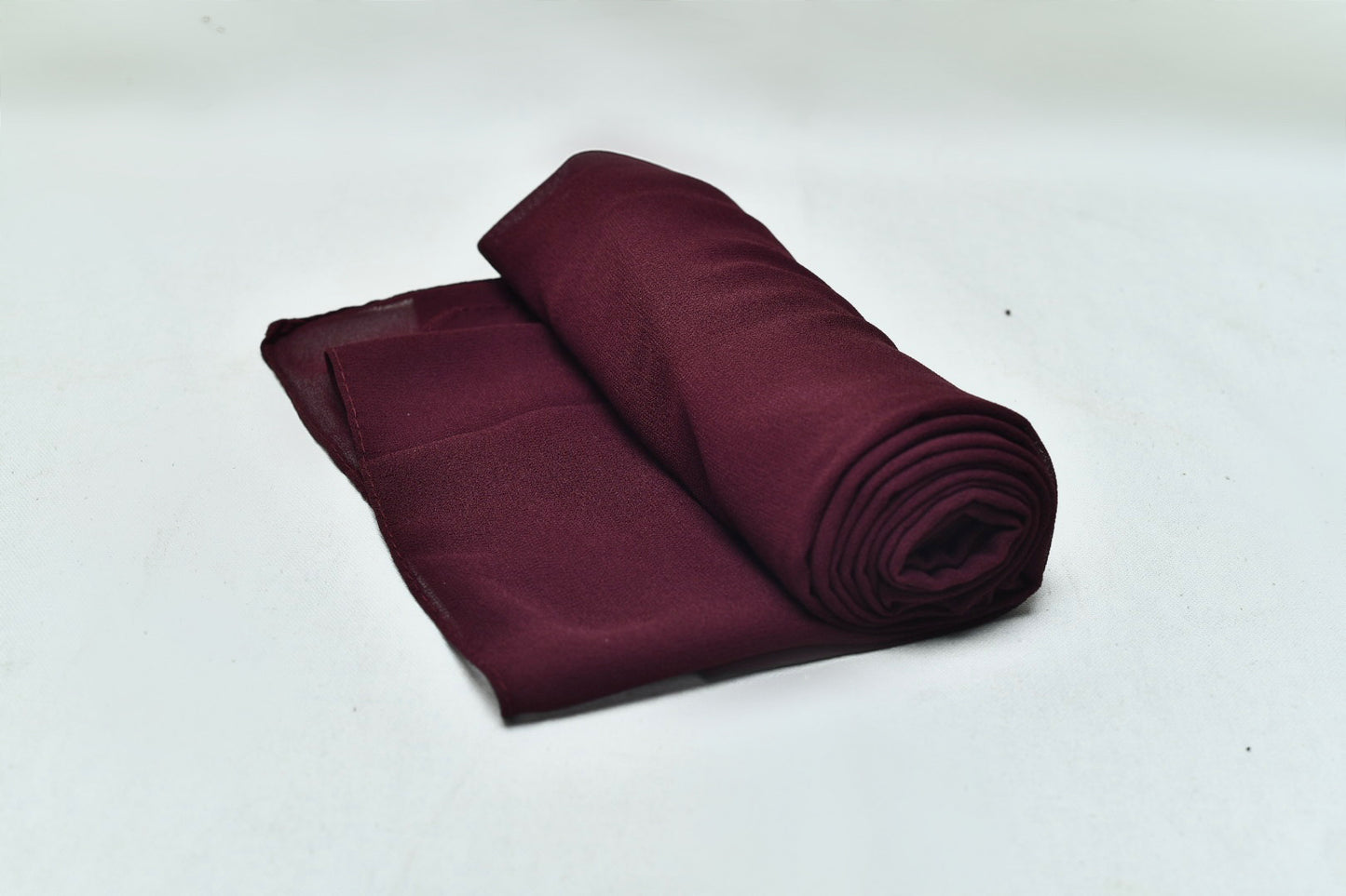 Plum Georgette Hijab – Soft, Flowy & Elegant